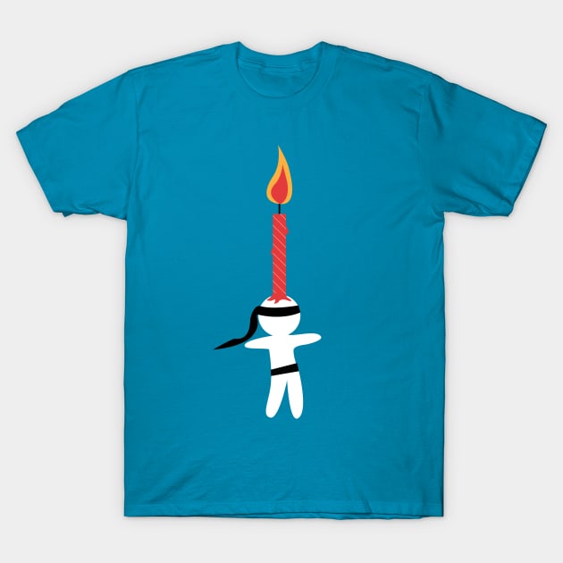 Little Ninja (candle) T-Shirt by ScoatGoat